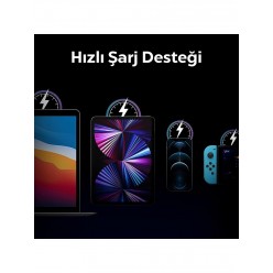 30W USB-A 2 Port Araç içi Hızlı Şarj Aleti 18W